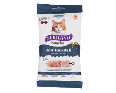 Serrano Snack for Cat-Salmon&Tuna-AntiHairball 50g