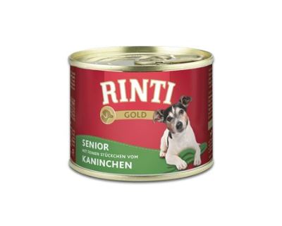 Rinti Gold Senior konzerva - králik pre psov od 7 rokov 185 g