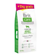 Brit Care Dog Grain-free Adult LB Salmon&amp;Potato 12+2kg