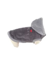 Obleček s kapucí pro psy TEDDY šedý 25cm Zolux