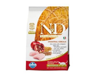 N&D LG CAT Neutered Chicken & Pomegranate 5kg