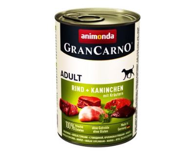 Animonda Gran Carno Adult Konzerva pre psov - králik & bylinky 400 g