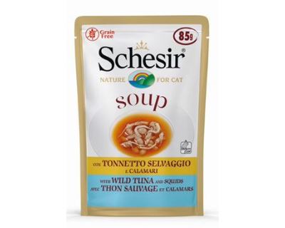 Schesir Cat kapsa Adult Soup tuňák/dýně 85g