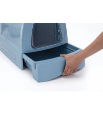 Krytý mačací záchod s výsuvnou zásuvkou pre stelivo Argi - ružový - 40x56x42,5 cm - POŠKODENÝ TOVAR
