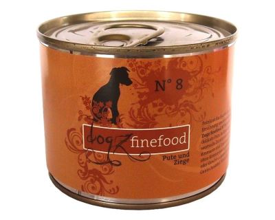 Dogz Finefood No.8 Konzerva - morčacie & kozie mäso pre psov