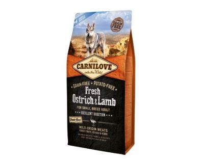 CARNILOVE Fresh Ostrich & Lamb Excellent Digestion for Small Breed Dogs 6kg