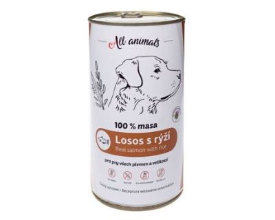 All Animals DOG losos mletý s rýží 400g