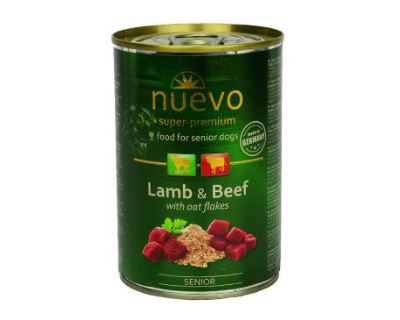 Nuevo pes senior jehněčí s ovesnými vl. konz. 800g