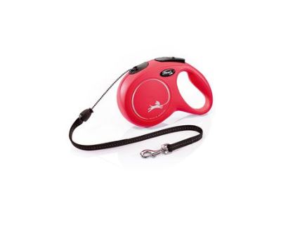 Vodítko FLEXI Classic NEW M lanko 8m / 20kg čierna