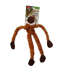 Hračka pes Opice pískací 41cm Skinneeez
