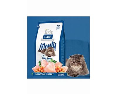 Brit Cat Monty I`m Living Indoor - kura & ryža pre mačky žijúce vo vnútri