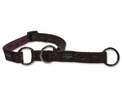 Obojok pre psa nylonový polosťahovací - Rogz Alpinist - fialový - 2 x 34 - 56 cm