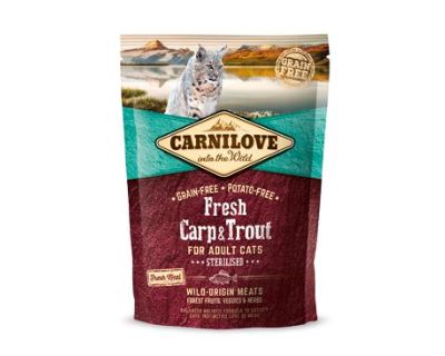 CARNILOVE Fresh Carp & Trout Sterilised for Adult cats 400g