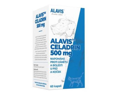 Alavis Celadrin 500 mg pre psov a mačky - napomáha zvýšiť ochranu pred pôsobením prozápalových enzýmov, 60 tabliet