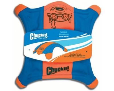 Chuckit! létající talíř veverka L - oranžovo-modrá