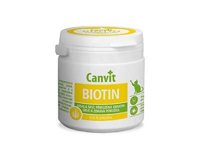 Canvit Biotín - výživový doplnok pre kvalitnú srsť mačky 100 g
