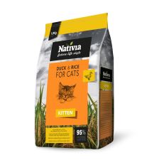 Nativia Cat Kitten DUCK&amp;RICE 1,8 kg