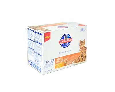 Hill 's Feline kapsička Adult Multipack - hydinové pre mačky 12x85 g