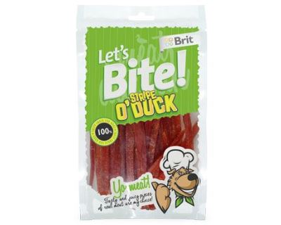 Brit pochoutka Let's Bite Stripe o'Duck 80g NEW