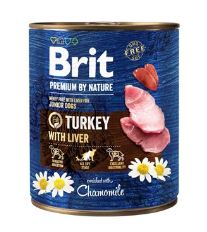 Brit Premium Dog by Nature  konz Turkey & Liver 400g