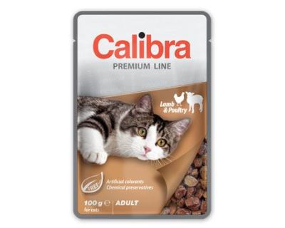Calibra Cat  kapsa Premium Adult Lamb & Poultry 100g