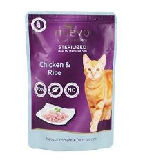Nuevo Poultry &amp; Rice Sterilized - kapsička hydinové &amp; ryža pre kastrované mačky 85 g