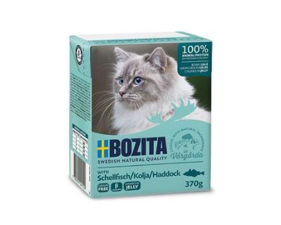 Kousky v želé BOZITA Cat s treskou - Tetra Pak 370 g
