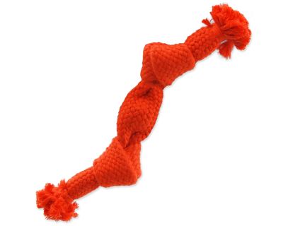 Uzel DOG FANTASY oranžový pískací 2 knoty 22 cm