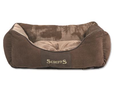 Scruffs Chester Box Bed pelech pre psov čokoládový - veľkosť S, 50x40 cm