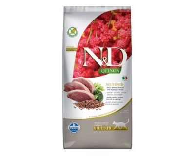 N&D Quinoa CAT Neutered Duck &Broccoli&Asparagus 5kg