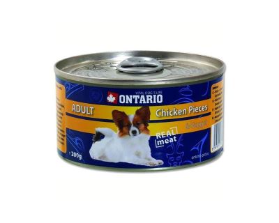 Ontario Chicken Pieces & Chicken Nugget konzerva - kuracie kúsky & nugetky pre dospelých psov malých a stredných plemien 200 g