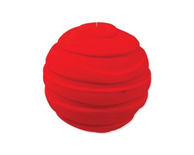 Hračka DOG FANTASY Latex míč pruhovaný se zvukem 7,5 cm