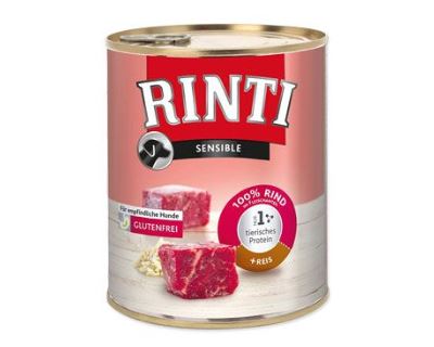Rinti Sensible konzerva - hovädzie & ryža pre psy s citlivým trávením 800 g