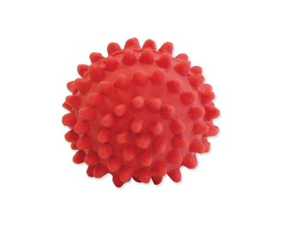 Hračka DOG FANTASY Latex míč s bodlinami a zvukem mix barev 4 cm