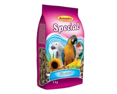 Krmivo AVICENTRA špeciál pre veľké papagáje 1 kg