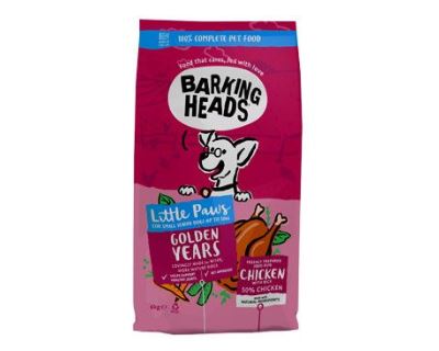 BARKING HEADS Little Paws Golden Years Chicken 6kg
