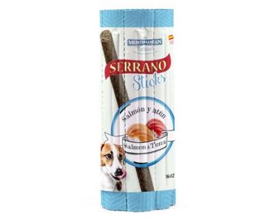 Serrano Sticks for Dog-Salmon&Tuna 16x12g
