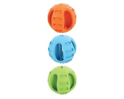 Hračka pes míček gumový BONE 7,5cm mix barev Zolux