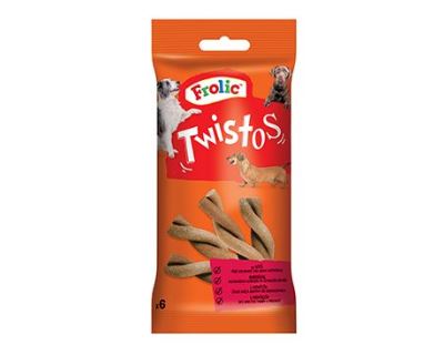 Frolic pochoutka Twistos 6ks s hovězím