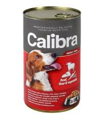 Calibra Dog konzerva hovädzie & pečeň & zelenina v želé 1240 g