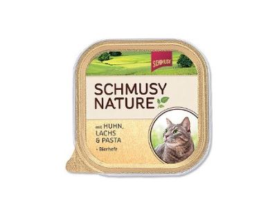 Schmusy Nature Menu vanička - kura & losos 100 g