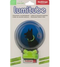 Obojok pre psov svietiace - Red Dingo Lumitube led - zelený - 15 - 50 cm