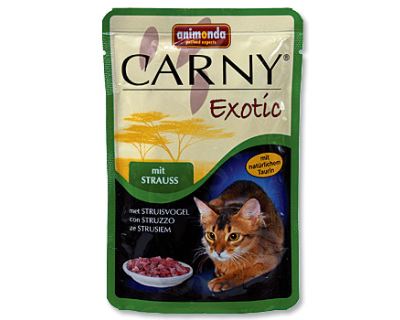 Animonda Carny Exotic Kapsička - pštrosie pre mačky 85 g