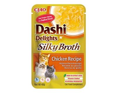 Churu Cat Dashi Delights Silky Broth Chick&Salmon 40g