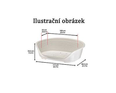 Pelech plast SIESTA DLX 4 modrý 61,5x45x21,5cm FP 1ks