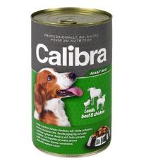 Calibra Dog konzerva hovädzie & pečeň & zelenina v želé 1240 g