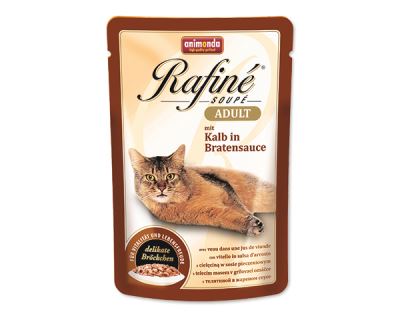 Animonda Rafiné Soupe Kapsička - teľacie v grilovacej omáčke pre dospelé mačky 100 g