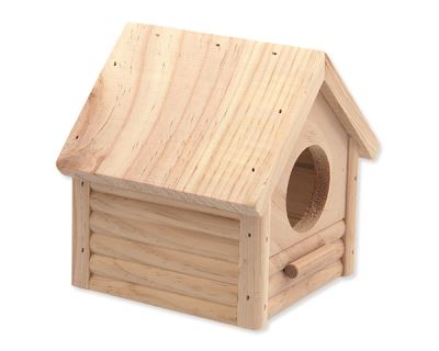 Domček SMALL ANIMAL Budka drevený 12 x 12 x 13,5 cm