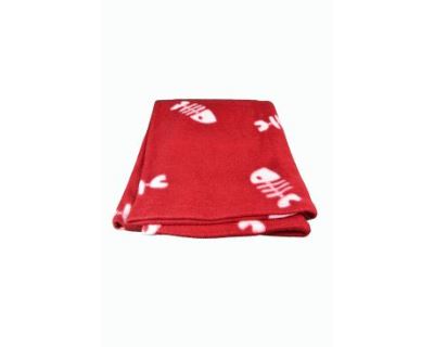 Deka pre psov Bean Čierna a šedej kosti 100x70cm TR