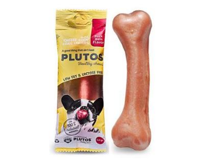 Pochoutka Plutos sýrová kost Large s vepř. šunkou 78g